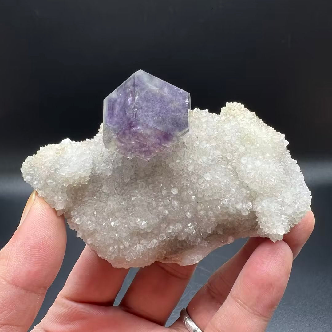 Fluorite + Quartz (Free shipping)