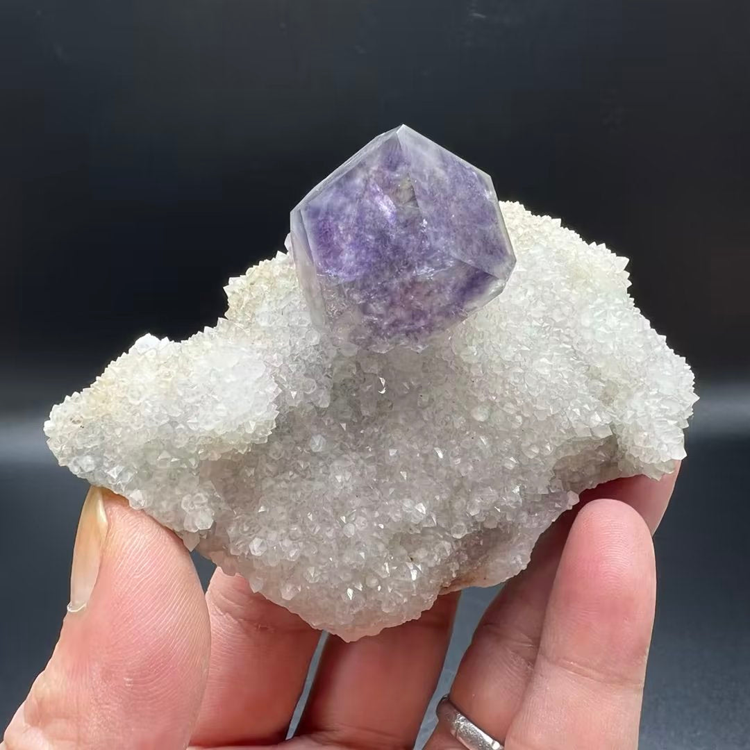 Fluorite + Quartz (Free shipping)