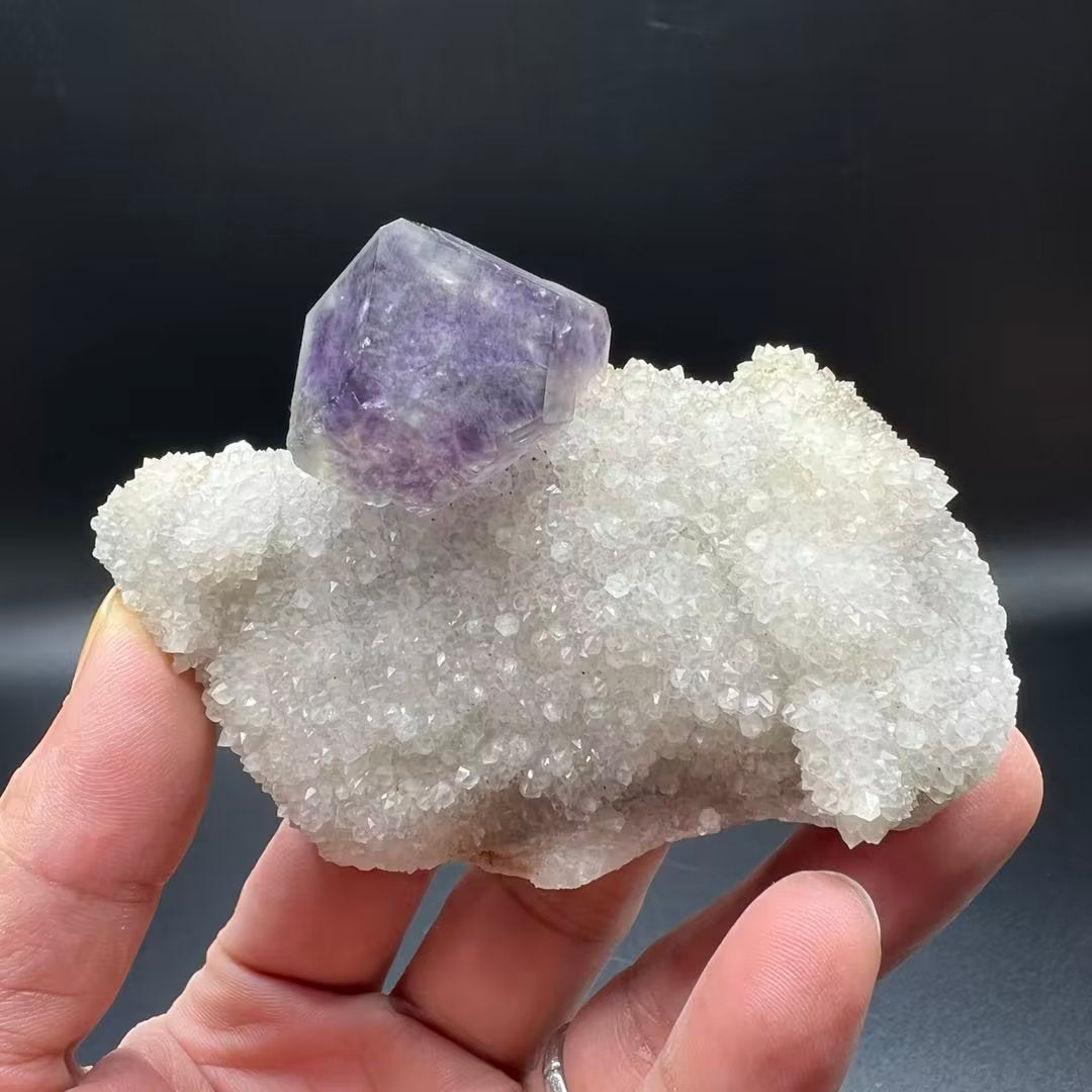 Fluorite + Quartz (Free shipping)