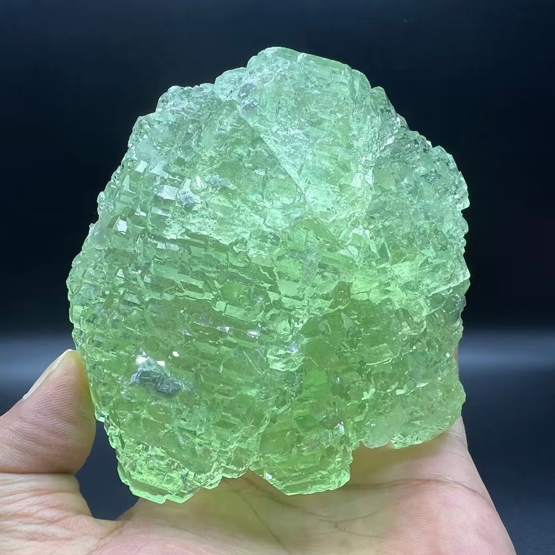 Floaters Large crystals ladder transparent Fluorite (Free shipping)