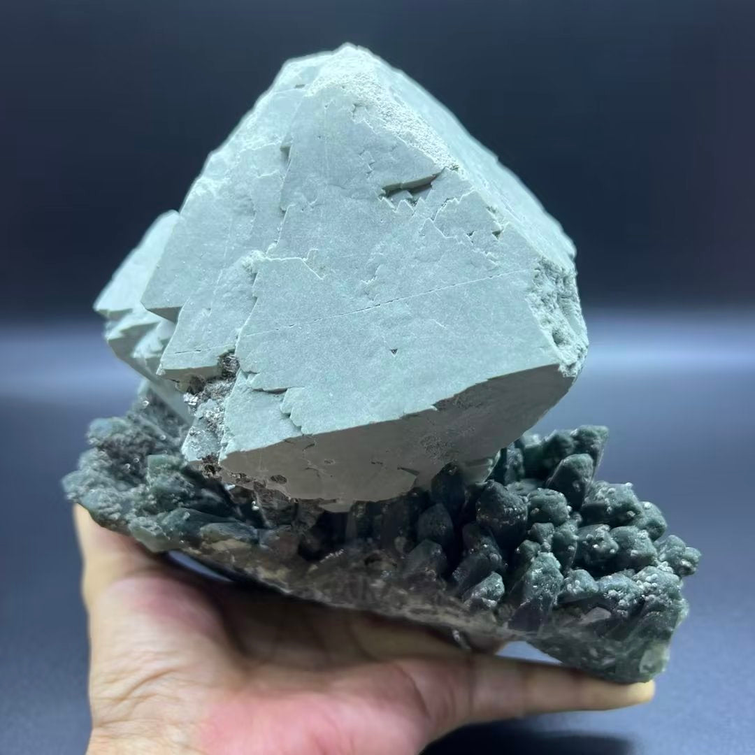 Asbestos substitute Fluorite + Arsenopyrite + Green Quartz (Free shipping)