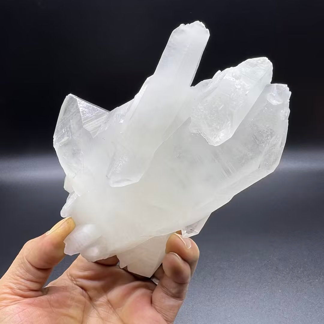 Large crystals float Japan law twins Quartz (Free shipping)