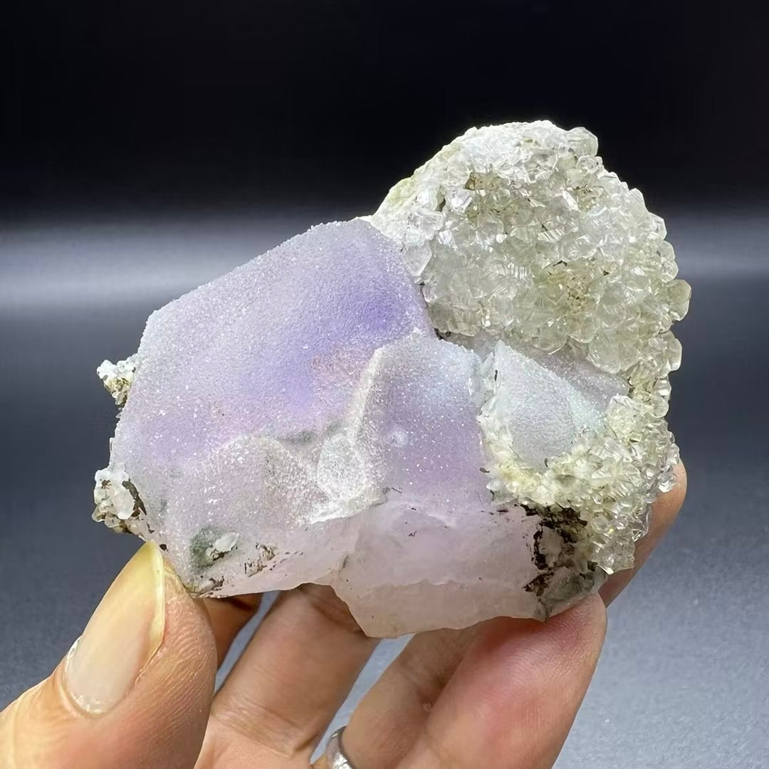 Amethyst + Calcite (Free shipping)