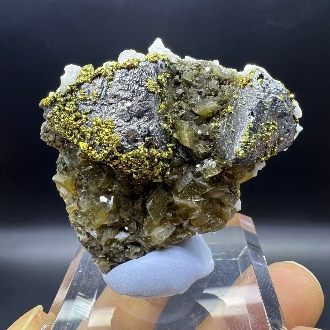 Tetrahedrite + Chalcopyrite + Dolomite + Siderite (Free shipping)