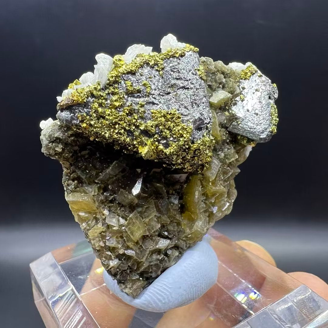 Tetrahedrite + Chalcopyrite + Dolomite + Siderite (Free shipping)