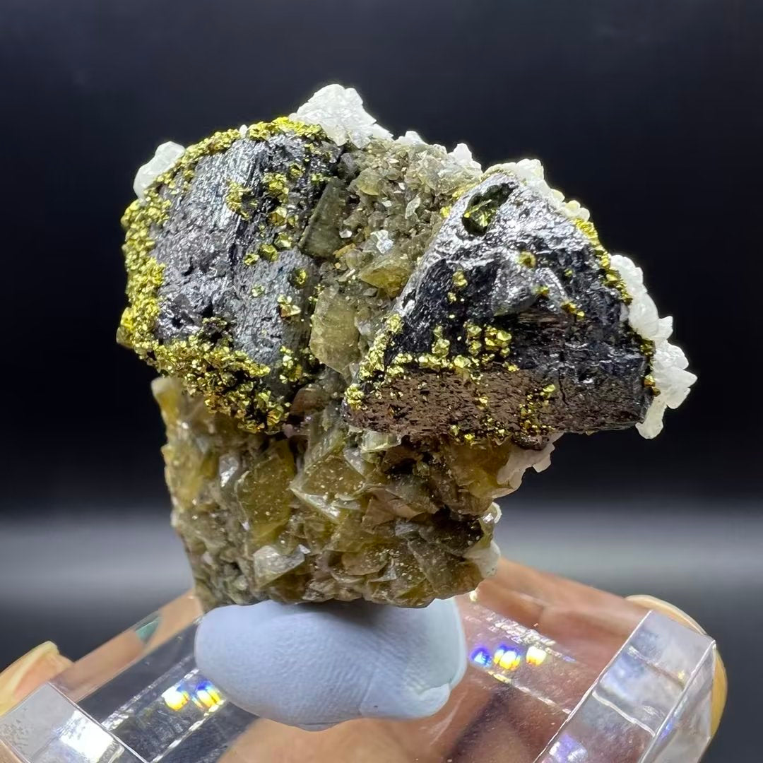 Tetrahedrite + Chalcopyrite + Dolomite + Siderite (Free shipping)