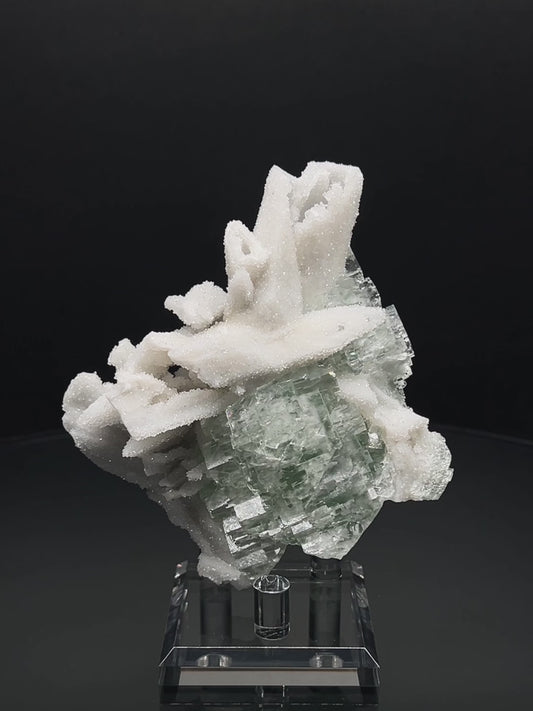 Quartz false Calcite + Fluorite (Free shipping)
