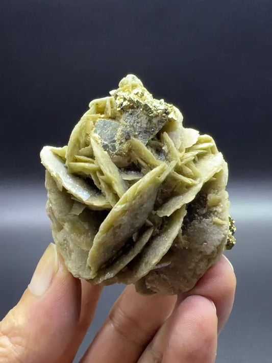 Floaters Siderite ball + Tetrahedrite + Chalcopyrite + Pyrite (Free shipping)